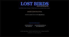Desktop Screenshot of lostbirds.com