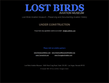 Tablet Screenshot of lostbirds.com